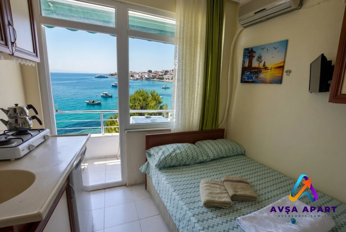 avşa adası deniz manzaralı apartlar